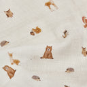 Forest Amigos %100 Organik Pamuk Müslin 3'lü Örtü Seti 70 x 70 cm