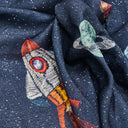 Space Planet %100 Organik Pamuk 3'lü Müslin Örtü Seti 70 x 70 cm