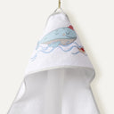 Boubou Nakışlı %100 Organik Pamuk Bebek Kundak Havlu 80 x 80 cm