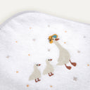 Feather Nakışlı %100 Organik Pamuk Bebek Havlu Kundak 80 x 80 cm