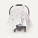 UV Korumalı Forest Amigos Müslin Çıtçıtlı Puset Örtüsü UPF 30+