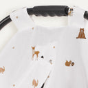 UV Korumalı Forest Amigos Müslin Çıtçıtlı Puset Örtüsü UPF 30+