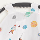 UV Korumalı Space Planet Müslin Çıtçıtlı Puset Örtüsü UPF 30+