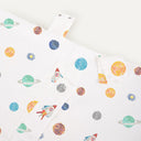 UV Korumalı Space Planet Müslin Çıtçıtlı Puset Örtüsü UPF 30+