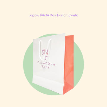 Casadora Baby Logolu Karton Çanta - Küçük Boy