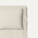 Bej %100 Organik Pamuk Saten Çocuk Lastikli Çarşaf Seti 100 x 200 cm