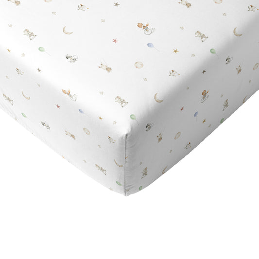 Circus %100 Organik Pamuk Saten Lastikli Çarşaf - 120x200x30cm