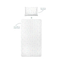 Dino 100% Organic Cotton Kids' Fitted Sheet Set 120 x 200 cm