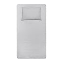 Grey 100% Organic Cotton Baby Fitted Sheet Set 70 x 140 cm