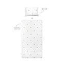 Happy Tony 100% Organic Cotton Kids' Fitted Sheet Set 120 x 200 cm