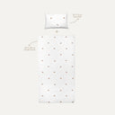 Happy Tony 100% Organic Cotton Kids' Fitted Sheet Set 120 x 200 cm