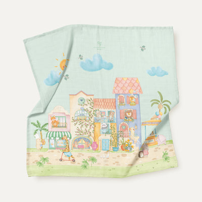Dolce Villa %100 Organik Pamuk Müslin Örtü 100 x 100 cm