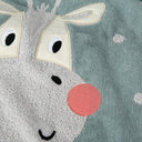 Giraffe Patterned 100% Organic Cotton Velour Towel Set