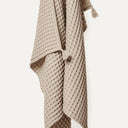 Waffle Bej %100 Organik Pamuk Bebek Pike 90 x 120 cm