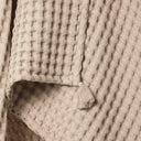 Waffle Bej %100 Organik Pamuk Tek Kişilik Pike 160 x 220 cm