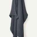 Waffle Koyu Gri %100 Organik Pamuk Tek Kişilik Pike 160 x 220 cm