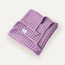 Waffle Lila %100 Organik Pamuk Bebek Pike 90 x 120 cm