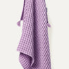 100% Organik Pamuk Bebek Waffle Pike Örtü - Lila - 90 x 120 cm