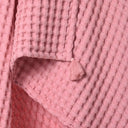 Waffle Pembe %100 Organik Pamuk Bebek Pike 90 x 120 cm