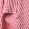 100% Organik Pamuk Tek Kişilik Waffle Pike Örtü - Pembe - 160 x 220 cm