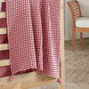 100% Organik Pamuk Tek Kişilik Waffle Pike Örtü - Pembe - 160 x 220 cm