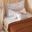 Waffle Cinnamon 100% Organic Cotton Single Bedspread 160 x 220 cm