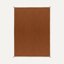 Waffle Cinnamon 100% Organic Cotton Single Bedspread 160 x 220 cm