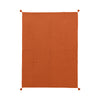 Baby-Waffeldecke aus 100 % Bio-Baumwolle – Orange – 90 x 120 cm