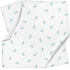 Aqua Embroidered 100% Cotton Muslin Blanket Set (90x90 cm 2-piece)