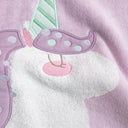 Astra Jacquard Embroidered Velour Swaddle Towel - 80x80cm