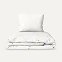 Happy Bee %100 Organik Pamuk Nakışlı Bebek Nevresim Takımı