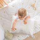 Happy Bee %100 Organik Pamuk Nakışlı Bebek Nevresim Takımı