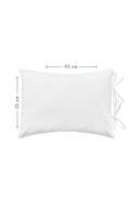 100% Organic Cotton White Kids Pillowcase 35 x 45 cm