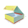 Casadora Baby Logo Dolce Villa gemusterte Geschenkbox – 21 x 21 x 7,5 cm