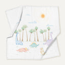 Dino 100% Organic Cotton Muslin 2-Piece Cover Set 90 x 90 cm