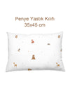 Forest Amigos %100 Pamuk Penye Yastık Kılıfı 35x45 cm