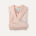 Oli Nakışlı %100 Organik Pamuk Kadife  Bebek&Çocuk Bornozu