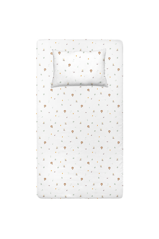 Simba Saten Çarşaf Seti - 70x140x20+35x45cm