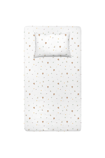 Simba Saten Çarşaf Seti - 70x140x20+35x45cm