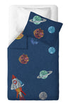 Space Planet Lacivert Tek Kişilik Çocuk Nevresim Takımı