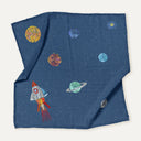 Space Planet 100% Organic Cotton Muslin 2-Piece Cover Set 90 x 90 cm